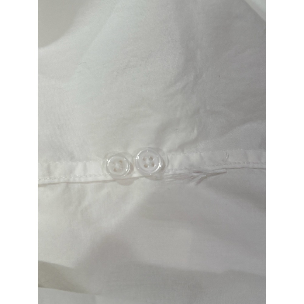 J.Crew Slim Fit Organic Cotton Button Down Shirt White Size 6 Long Sleeve - Picture 5 of 5